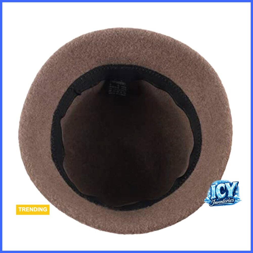 Wool Bucket Hat Adjustable Drawstring Winter Vint… - image 4